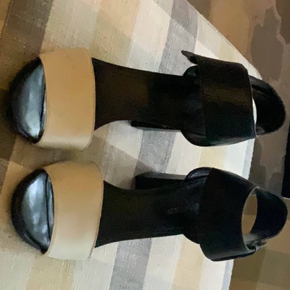 Enzo Angiolini strap heels lightly worn
